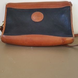Vintage Brown and Black Dooney and Bourke Shoulder Bag